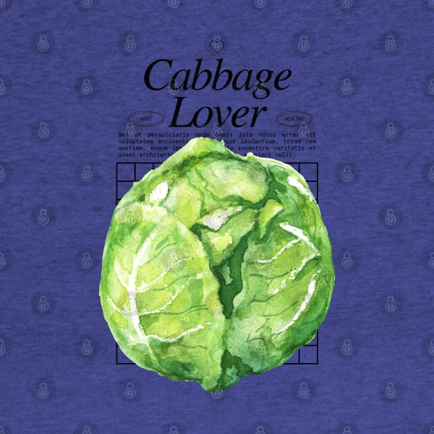 Cabbage - Veggies Lover Design by Millusti